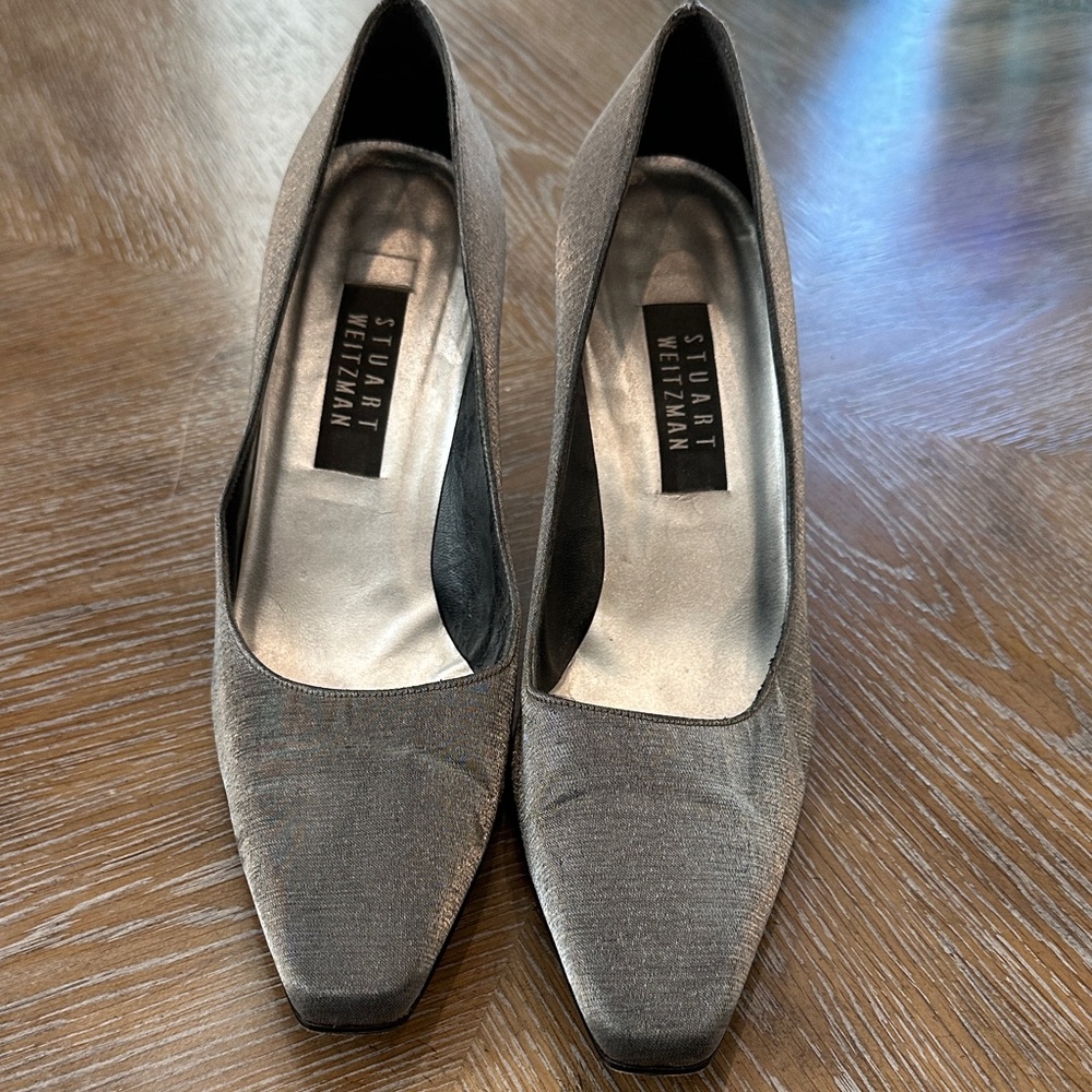 Stuart Weitzman Silver Heels for Women